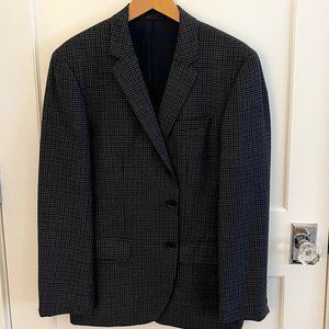 Hugo Boss grey checkered blazer